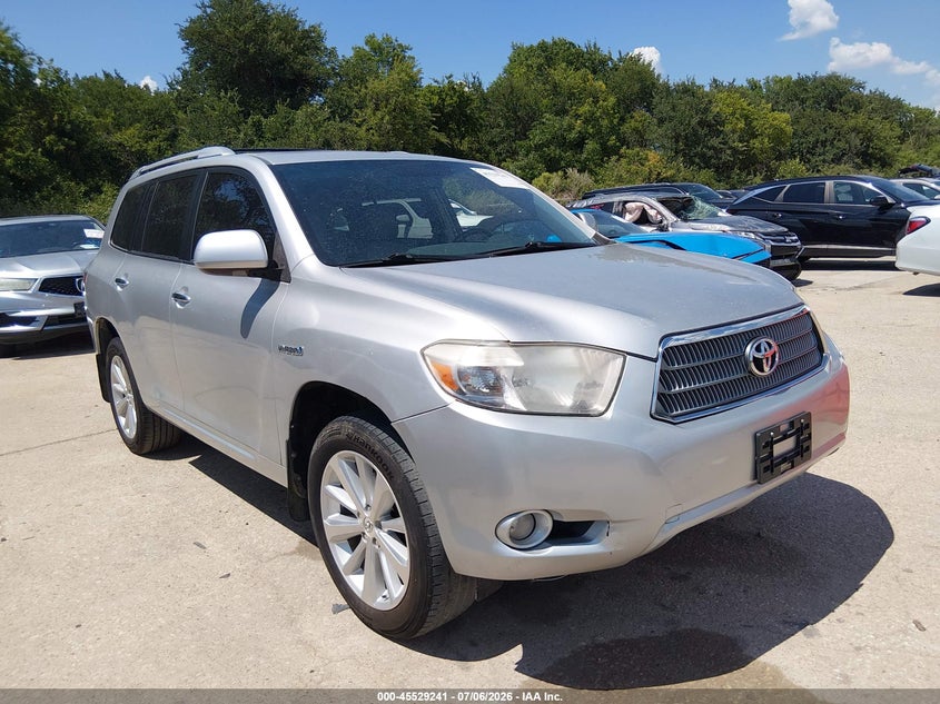 2010 Toyota Highlander hybrid VIN JTEJW3EH6A2046601 IAAI salvage auction — ALL OVER, Clear (Arkansas), sold $2,700 on 2026-07-20 (photo 1)