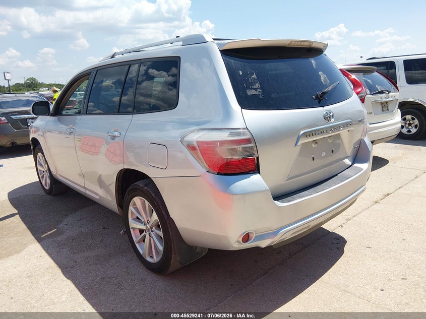 2010 Toyota Highlander hybrid VIN JTEJW3EH6A2046601 IAAI salvage auction — ALL OVER, Clear (Arkansas), sold $2,700 on 2026-07-20 (photo 3)