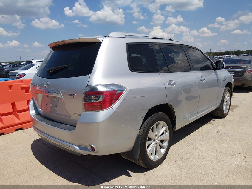2010 Toyota Highlander hybrid VIN JTEJW3EH6A2046601 IAAI salvage auction — ALL OVER, Clear (Arkansas), sold $2,700 on 2026-07-20 (photo 4)