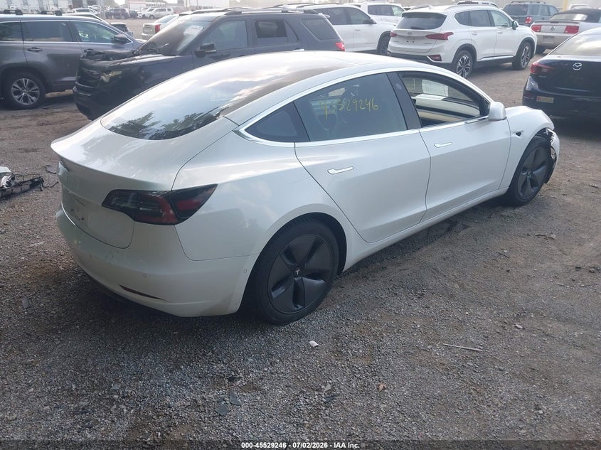 2018 Tesla Model 3 VIN 5YJ3E1EA0JF035324 IAAI salvage auction — FRONT END, Clear (Indiana), sold $4,550 on 2026-07-30 (photo 4)
