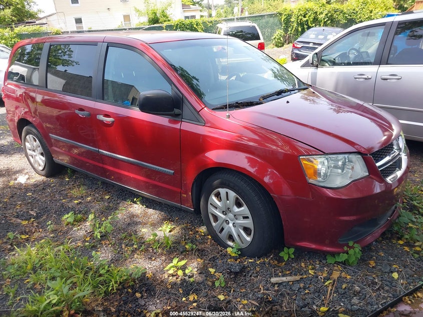 2015 Dodge Caravan VIN 2C4RDGBG6FR668043 IAAI salvage auction — LEFT & RIGHT, Clear (Virginia), sold $700 on 2026-08-09 (photo 1)