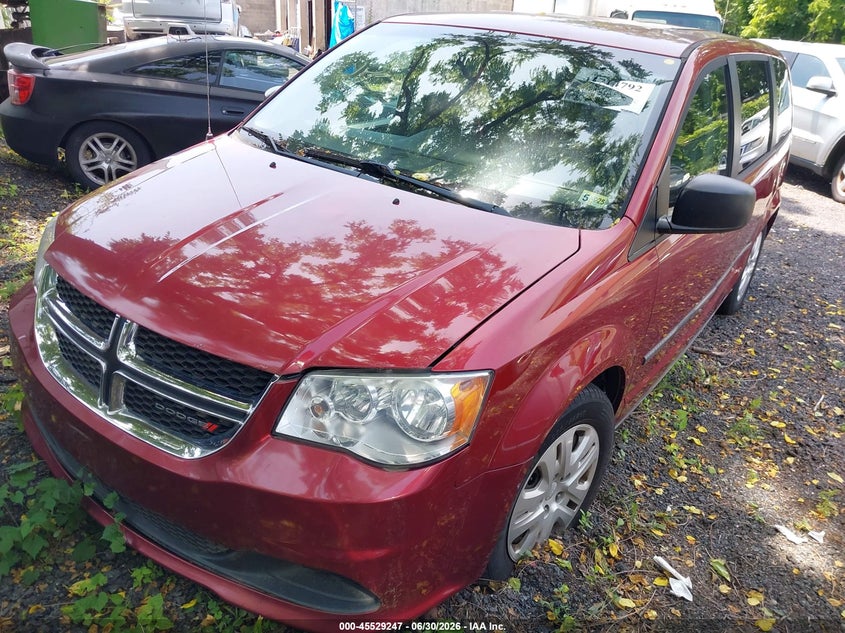 2015 Dodge Caravan VIN 2C4RDGBG6FR668043 IAAI salvage auction — LEFT & RIGHT, Clear (Virginia), sold $700 on 2026-08-09 (photo 2)