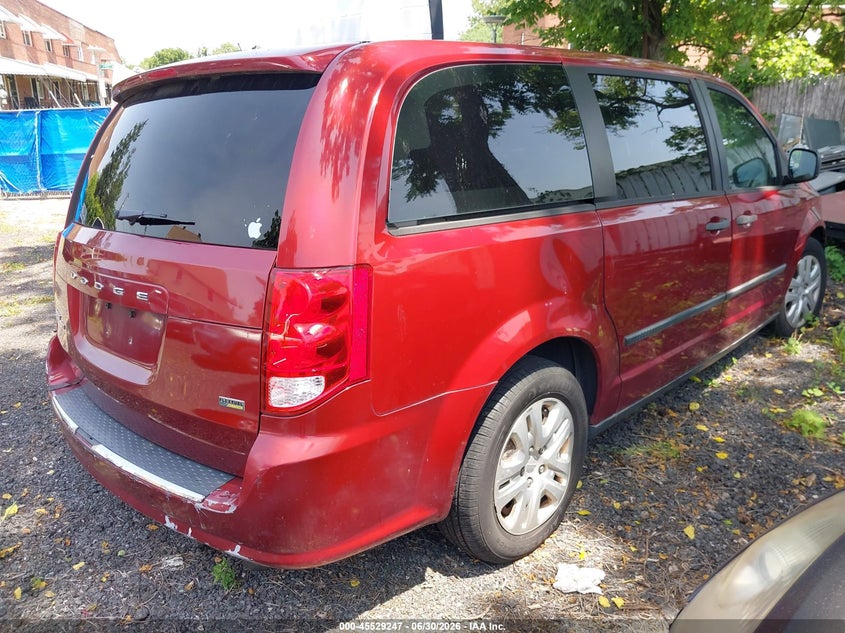2015 Dodge Caravan VIN 2C4RDGBG6FR668043 IAAI salvage auction — LEFT & RIGHT, Clear (Virginia), sold $700 on 2026-08-09 (photo 4)