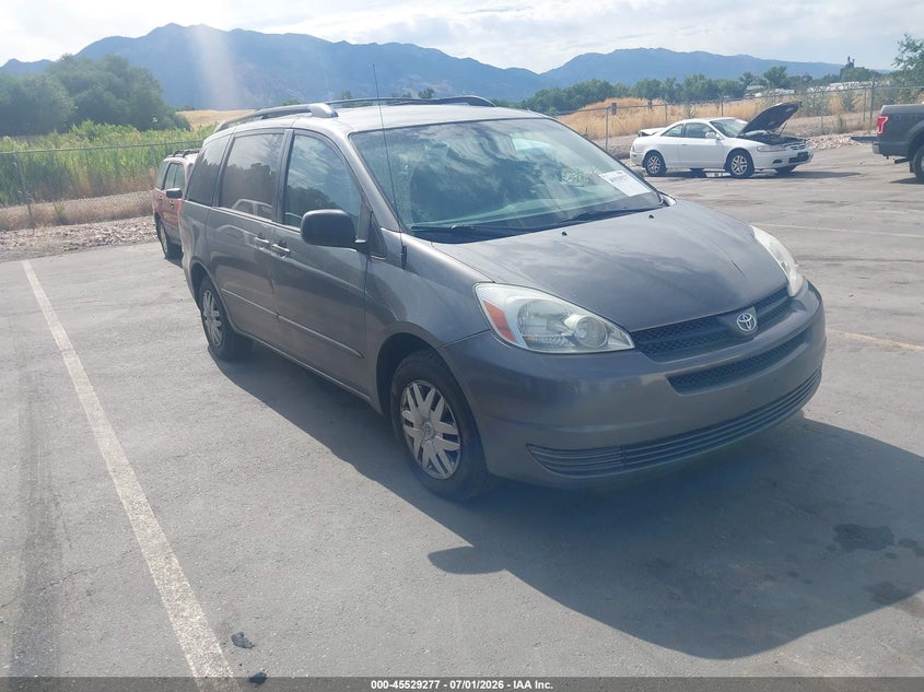 2005 Toyota Sienna VIN 5TDZA23CX5S361617 IAAI salvage auction — NORMAL WEAR, Clear (Utah), sold $325 on 2026-07-09 (photo 1)
