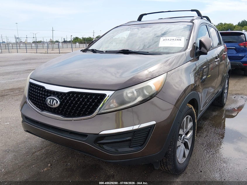 2014 Kia Sportage VIN KNDPB3AC7E7593342 IAAI salvage auction — NORMAL WEAR, Clear (Louisiana), sold $1,250 on 2026-07-27 (photo 2)