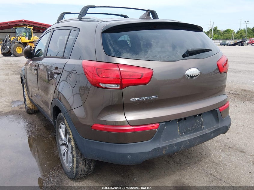 2014 Kia Sportage VIN KNDPB3AC7E7593342 IAAI salvage auction — NORMAL WEAR, Clear (Louisiana), sold $1,250 on 2026-07-27 (photo 3)