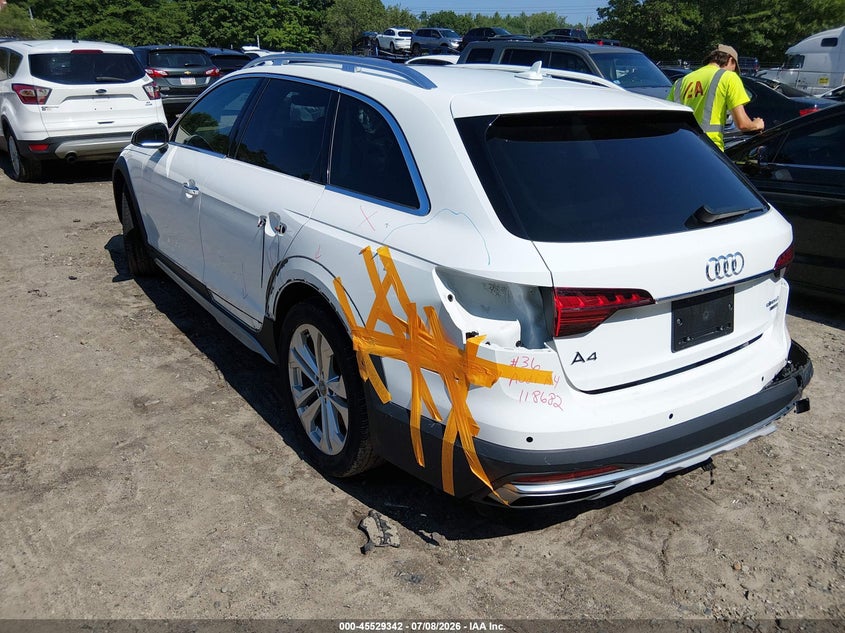 2020 Audi A4 allroad VIN WA18NAF48LA065093 IAAI salvage auction — REAR END, Salvage (Massachusetts), sold $10,800 on 2026-09-01 (photo 3)