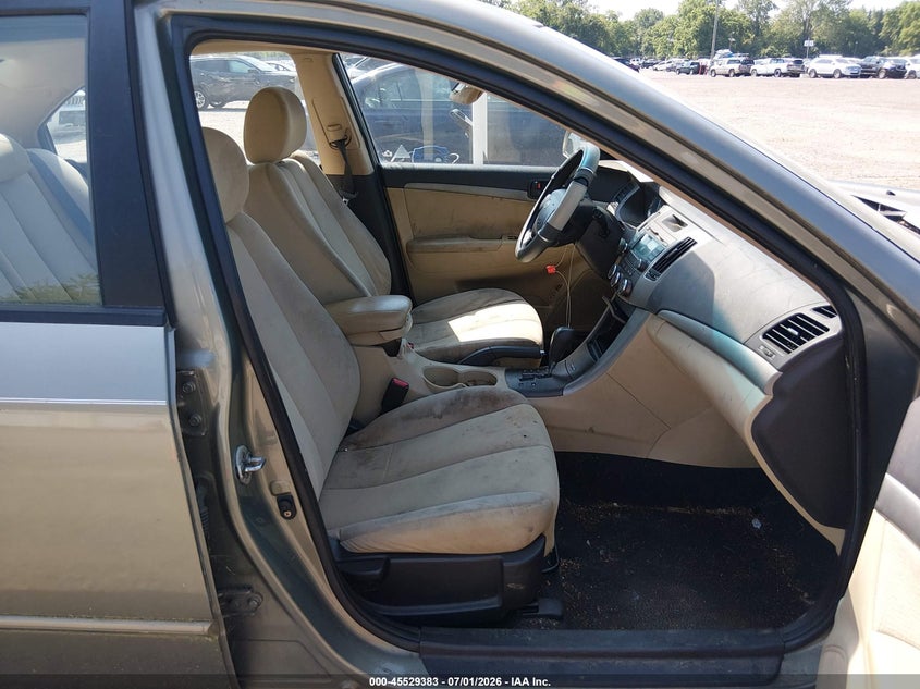2009 Hyundai Sonata VIN 5NPET46C79H418450 IAAI salvage auction — NORMAL WEAR, Salvage (Texas), sold $125 on 2026-07-28 (photo 5)
