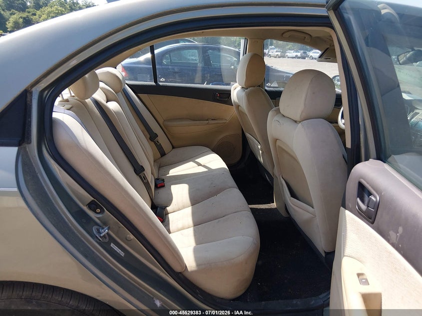 2009 Hyundai Sonata VIN 5NPET46C79H418450 IAAI salvage auction — NORMAL WEAR, Salvage (Texas), sold $125 on 2026-07-28 (photo 8)