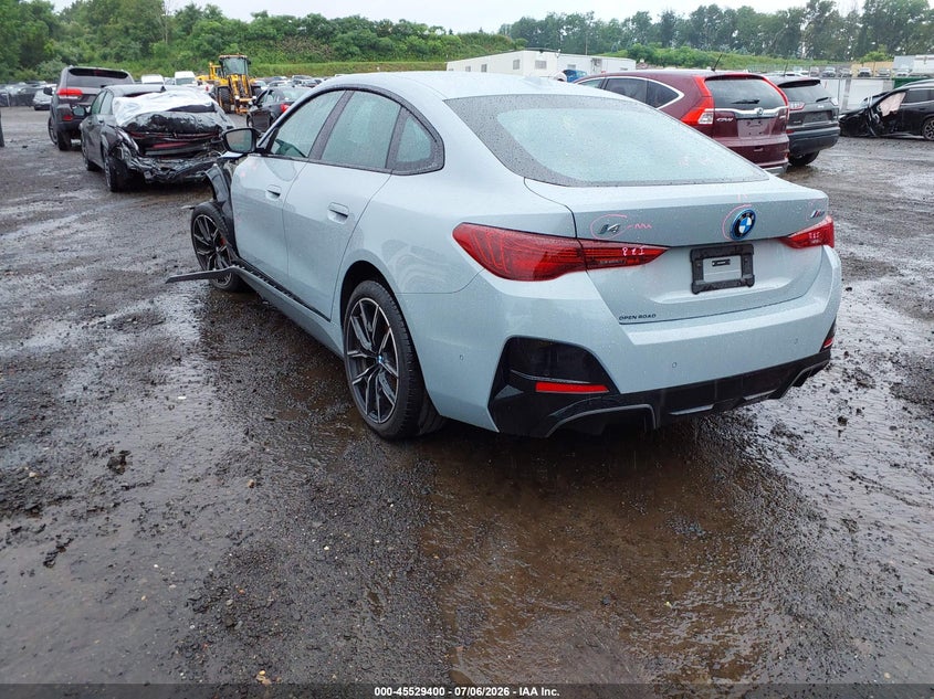 2025 BMW I4 VIN WBY33HD03SFU35333 IAAI salvage auction — LEFT FRONT, Wait Title, sold $22,250 on 2026-09-10 (photo 3)