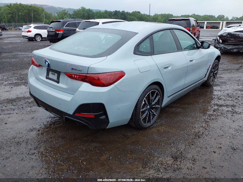 2025 BMW I4 VIN WBY33HD03SFU35333 IAAI salvage auction — LEFT FRONT, Wait Title, sold $22,250 on 2026-09-10 (photo 4)
