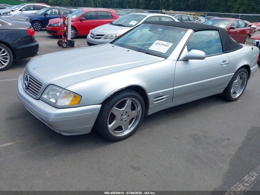 2000 Mercedes-benz Sl-klasse VIN WDBFA76F0YF188361 IAAI salvage auction — FRONT END, Salvage (North Carolina), sold $12,400 on 2026-07-16 (photo 2)