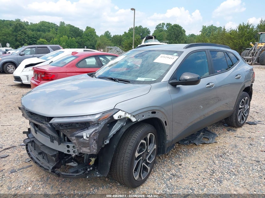 2025 Chevrolet Trax VIN KL77LJEP8SC275048 IAAI salvage auction — FRONT & REAR, Salvage (North Carolina), sold $6,000 on 2026-08-03 (photo 2)