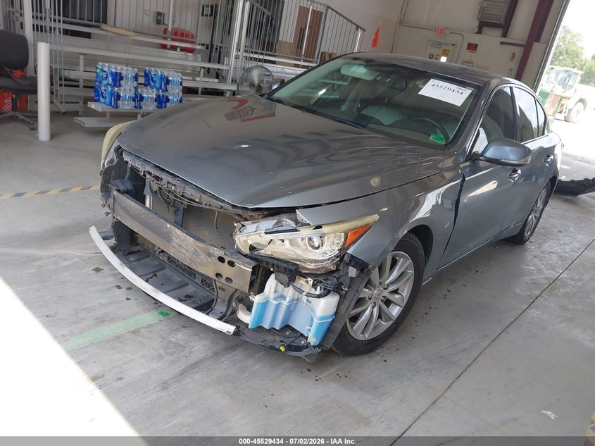 2015 Infiniti Q50 VIN JN1BV7AP2FM354881 IAAI salvage auction — FRONT END, Clear (Virginia), sold $1,900 on 2026-08-23 (photo 2)