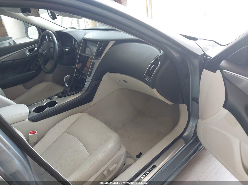 2015 Infiniti Q50 VIN JN1BV7AP2FM354881 IAAI salvage auction — FRONT END, Clear (Virginia), sold $1,900 on 2026-08-23 (photo 5)