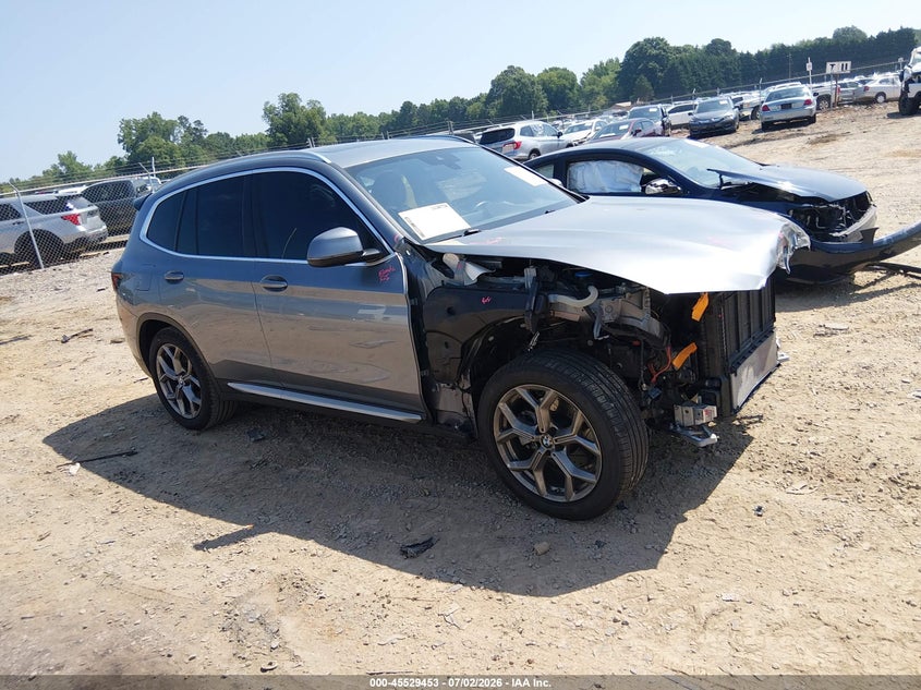 2024 BMW X3 VIN 5UX43DP02R9V05857 IAAI salvage auction — FRONT END, Salvage (North Carolina), sold $7,400 on 2026-07-30 (photo 1)