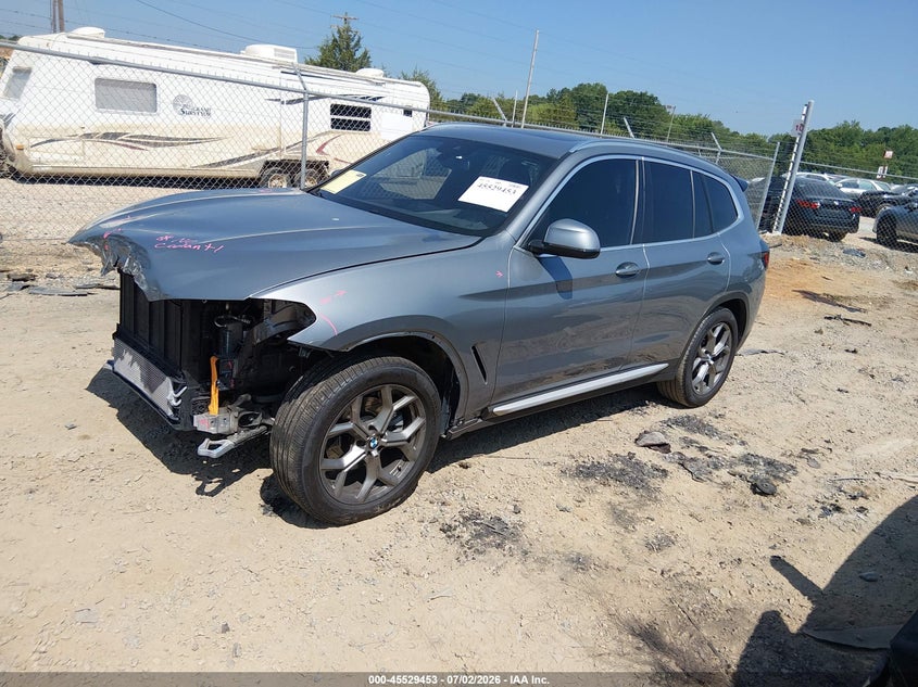 2024 BMW X3 VIN 5UX43DP02R9V05857 IAAI salvage auction — FRONT END, Salvage (North Carolina), sold $7,400 on 2026-07-30 (photo 2)