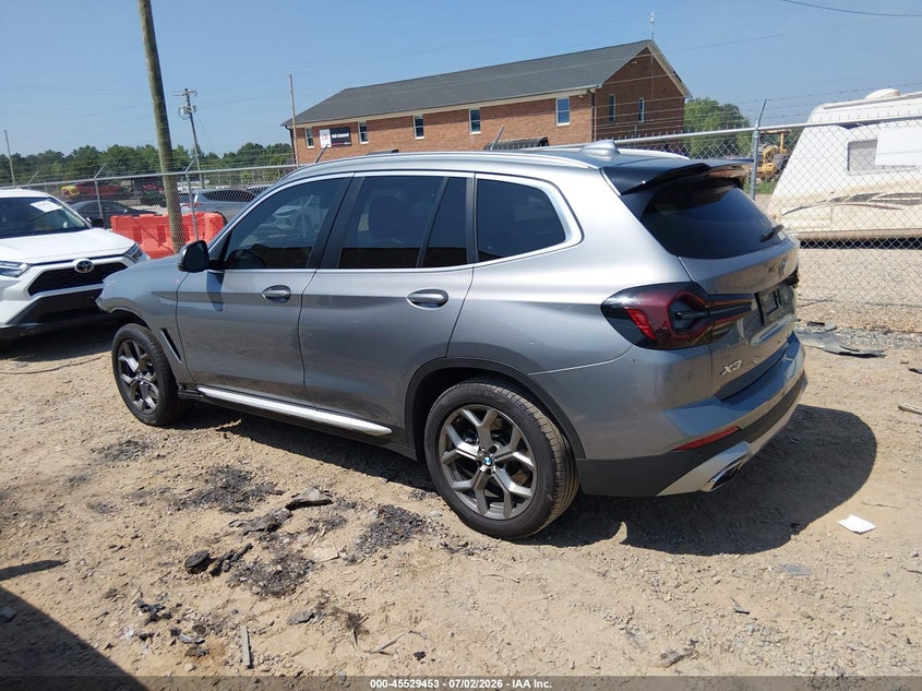 2024 BMW X3 VIN 5UX43DP02R9V05857 IAAI salvage auction — FRONT END, Salvage (North Carolina), sold $7,400 on 2026-07-30 (photo 3)