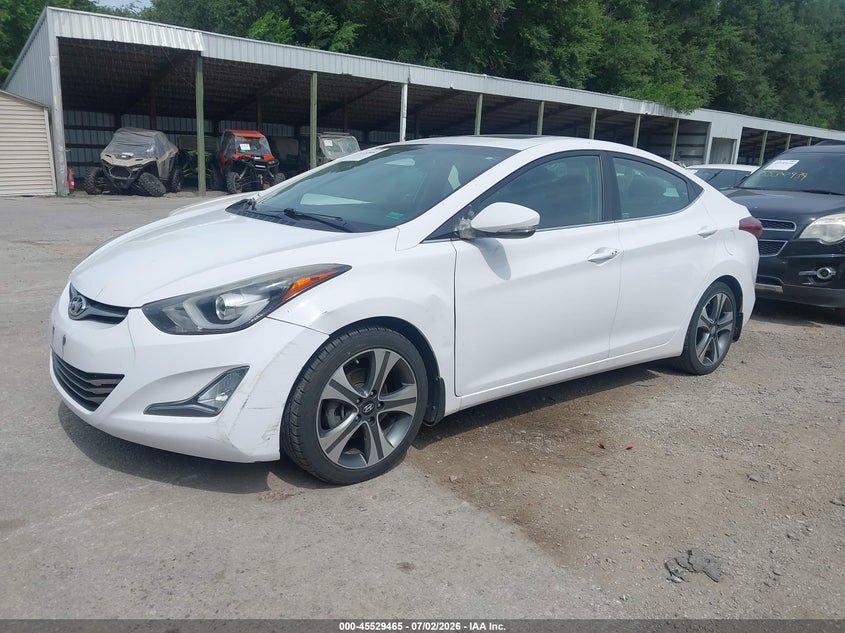 2015 Hyundai Elantra VIN KMHDH4AHXFU342574 IAAI salvage auction — NORMAL WEAR, Clear (Kansas), sold $1,050 on 2026-07-15 (photo 2)