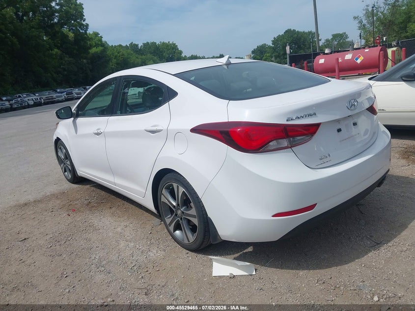 2015 Hyundai Elantra VIN KMHDH4AHXFU342574 IAAI salvage auction — NORMAL WEAR, Clear (Kansas), sold $1,050 on 2026-07-15 (photo 3)
