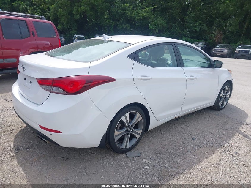 2015 Hyundai Elantra VIN KMHDH4AHXFU342574 IAAI salvage auction — NORMAL WEAR, Clear (Kansas), sold $1,050 on 2026-07-15 (photo 4)