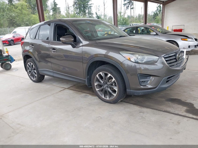 2016 Mazda Cx-5 VIN JM3KE4DY8G0823360 IAAI salvage auction — REAR END, Bill Of Sale (Washington), sold $2,300 on 2026-07-22 (photo 1)