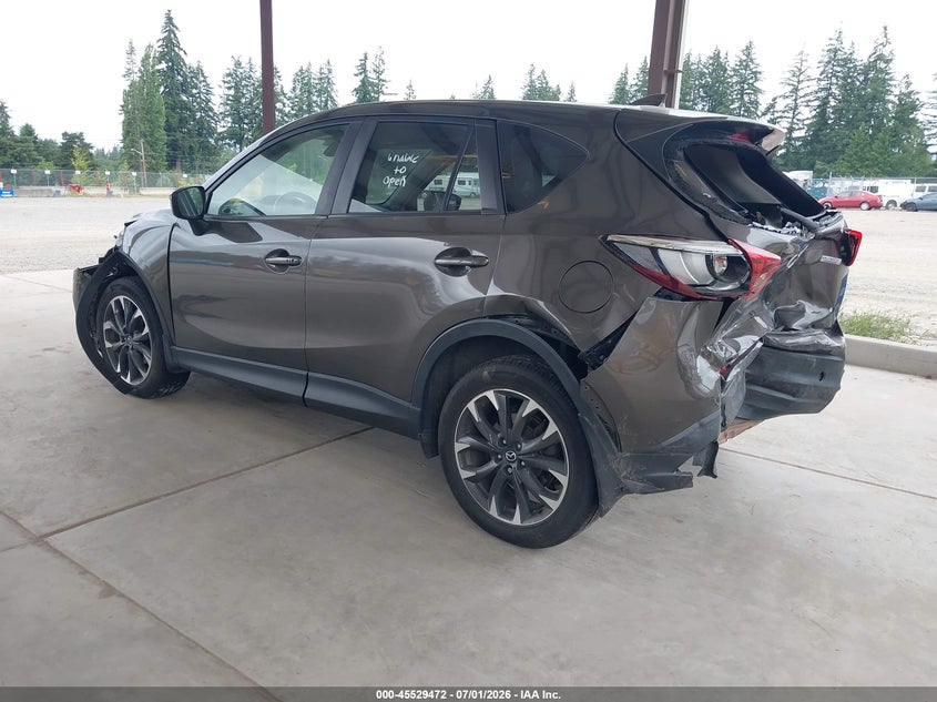 2016 Mazda Cx-5 VIN JM3KE4DY8G0823360 IAAI salvage auction — REAR END, Bill Of Sale (Washington), sold $2,300 on 2026-07-22 (photo 3)