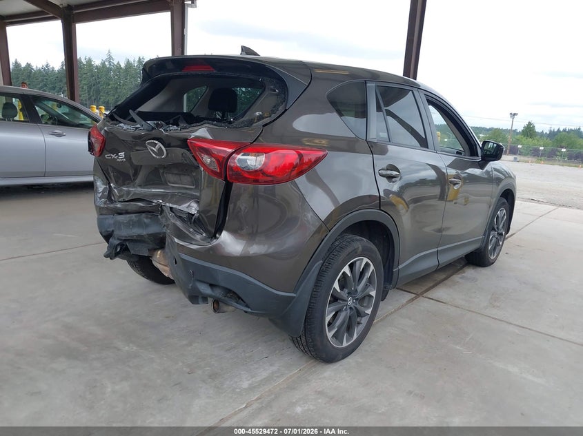 2016 Mazda Cx-5 VIN JM3KE4DY8G0823360 IAAI salvage auction — REAR END, Bill Of Sale (Washington), sold $2,300 on 2026-07-22 (photo 4)
