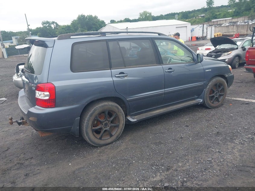 2006 Toyota Highlander hybrid VIN JTEEW21A260003445 IAAI salvage auction — NORMAL WEAR, Clear (Pennsylvania), sold $300 on 2026-07-21 (photo 4)