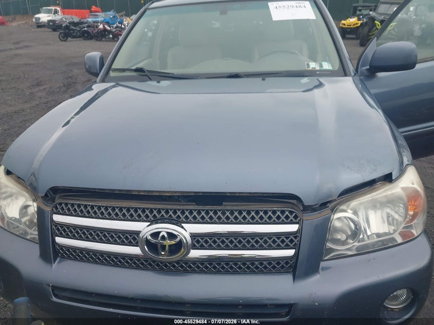 2006 Toyota Highlander hybrid VIN JTEEW21A260003445 IAAI salvage auction — NORMAL WEAR, Clear (Pennsylvania), sold $300 on 2026-07-21 (photo 6)