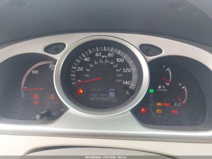2006 Toyota Highlander hybrid VIN JTEEW21A260003445 IAAI salvage auction — NORMAL WEAR, Clear (Pennsylvania), sold $300 on 2026-07-21 (photo 7)
