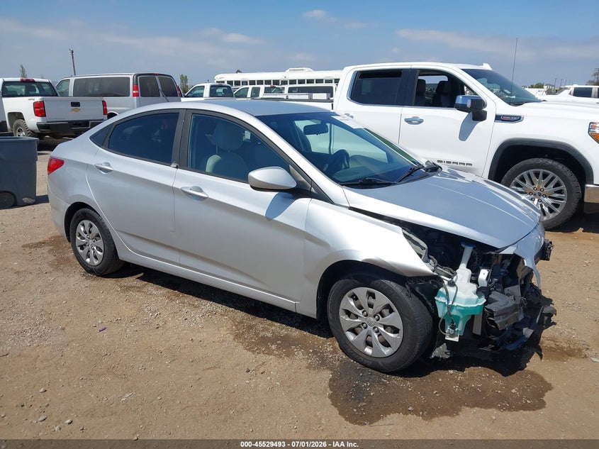 2017 Hyundai Accent VIN KMHCT4AE0HU172602 IAAI salvage auction — NORMAL WEAR, Salvage Title, sold $625 on 2026-07-27 (photo 1)