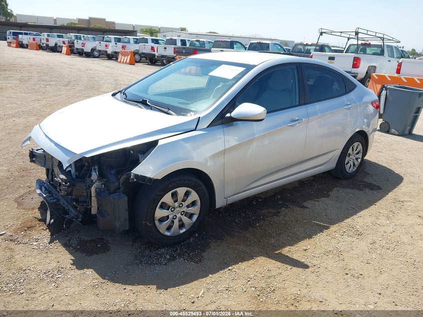 2017 Hyundai Accent VIN KMHCT4AE0HU172602 IAAI salvage auction — NORMAL WEAR, Salvage Title, sold $625 on 2026-07-27 (photo 2)