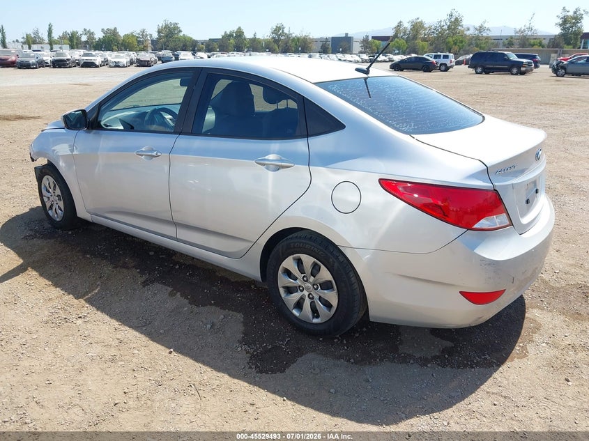 2017 Hyundai Accent VIN KMHCT4AE0HU172602 IAAI salvage auction — NORMAL WEAR, Salvage Title, sold $625 on 2026-07-27 (photo 3)