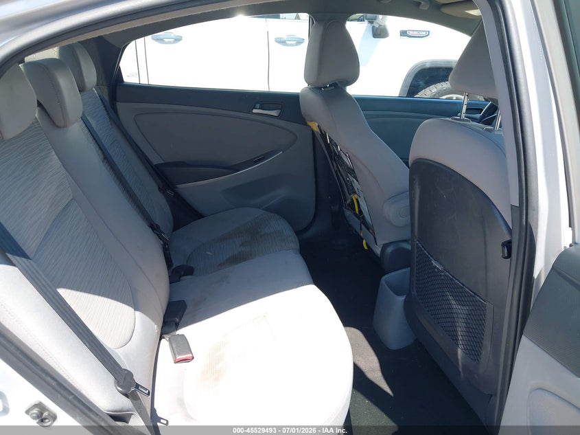 2017 Hyundai Accent VIN KMHCT4AE0HU172602 IAAI salvage auction — NORMAL WEAR, Salvage Title, sold $625 on 2026-07-27 (photo 8)