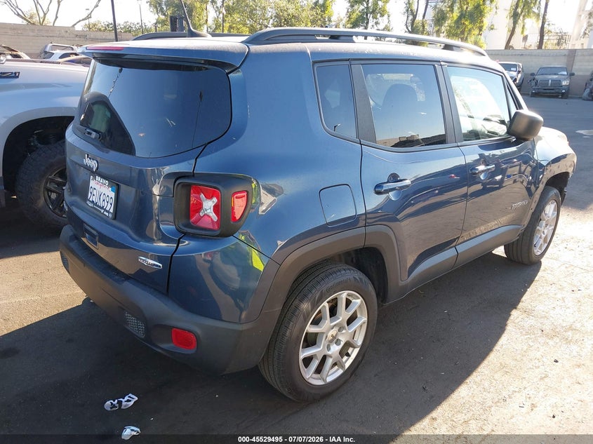 2022 Jeep Renegade VIN ZACNJDB17NPN83374 IAAI salvage auction — LEFT FRONT, Salvage Title, sold $4,000 on 2026-07-31 (photo 4)