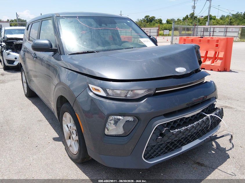 2020 Kia Soul VIN KNDJ23AU4L7046542 IAAI salvage auction — LEFT FRONT, Clear (Louisiana), sold $1,550 on 2026-07-13 (photo 1)