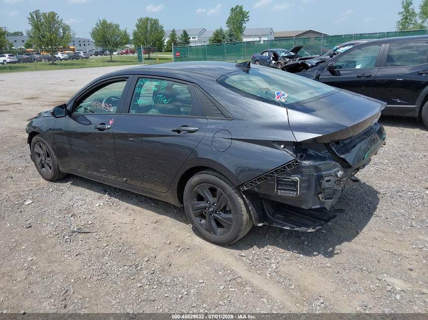 2021 Hyundai Elantra VIN 5NPLM4AG2MH003060 IAAI salvage auction — FRONT & REAR, Salvage Title, sold $2,850 on 2026-07-28 (photo 3)