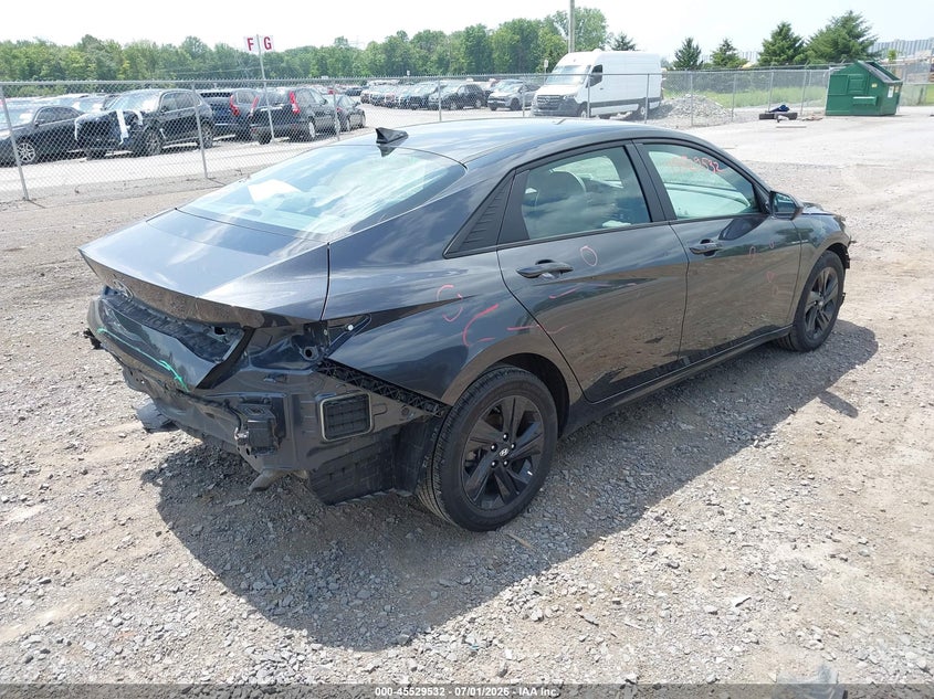 2021 Hyundai Elantra VIN 5NPLM4AG2MH003060 IAAI salvage auction — FRONT & REAR, Salvage Title, sold $2,850 on 2026-07-28 (photo 4)