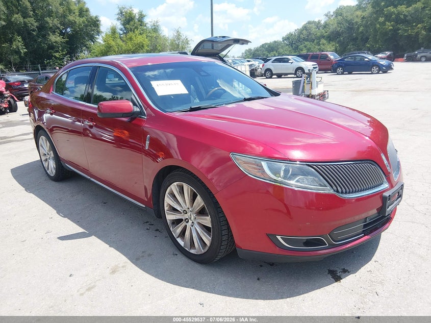 2014 Lincoln Mks VIN 1LNHL9FT4EG606265 IAAI salvage auction — LEFT FRONT, Salvage (Missouri), sold $950 on 2026-07-26 (photo 1)