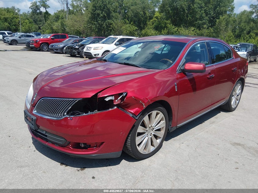 2014 Lincoln Mks VIN 1LNHL9FT4EG606265 IAAI salvage auction — LEFT FRONT, Salvage (Missouri), sold $950 on 2026-07-26 (photo 2)