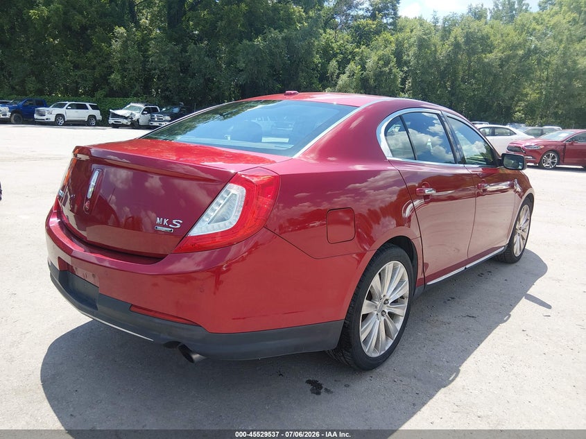2014 Lincoln Mks VIN 1LNHL9FT4EG606265 IAAI salvage auction — LEFT FRONT, Salvage (Missouri), sold $950 on 2026-07-26 (photo 4)