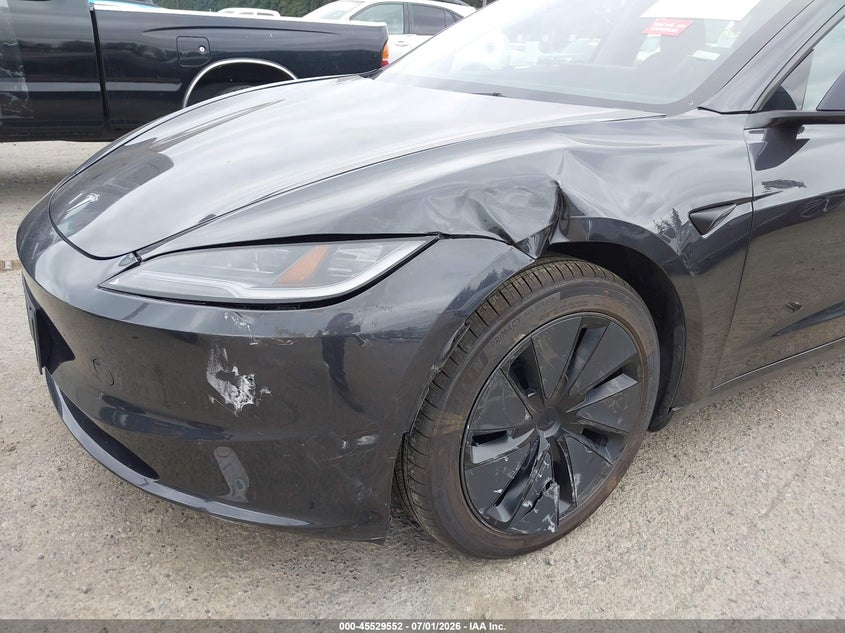 2025 Tesla Model 3 VIN 5YJ3E1EB4SF055585 IAAI salvage auction — LEFT FRONT, Enterprise Vehicles Clear Only (Washington), sold $31,750 on 2026-07-08 (photo 6)