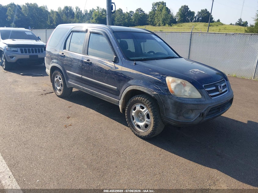 2005 Honda Cr-v VIN JHLRD68545C017617 IAAI salvage auction — SIDE, Salvage (Mississippi), sold $525 on 2026-07-30 (photo 1)