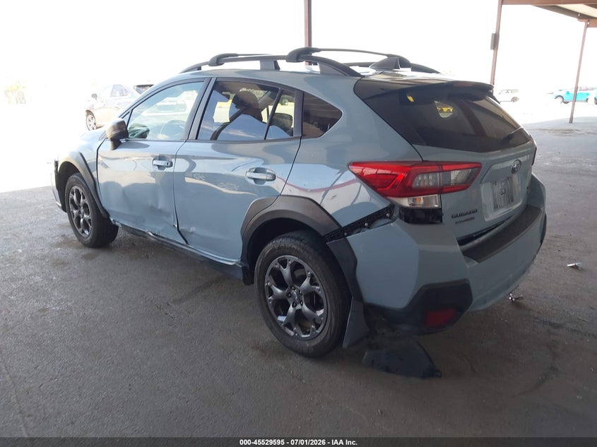 2021 Subaru VIN JF2GTHRC1MH322821 IAAI salvage auction — SIDE, Salvage Title, sold $6,150 on 2026-07-23 (photo 3)