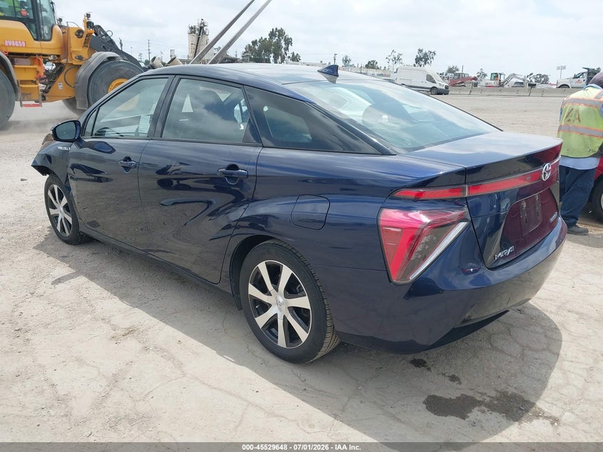 2018 Toyota Mirai VIN JTDBVRBD9JA004834 IAAI salvage auction — LEFT FRONT, Salvage (California), sold $25 on 2026-07-31 (photo 3)