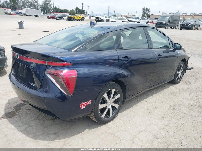 2018 Toyota Mirai VIN JTDBVRBD9JA004834 IAAI salvage auction — LEFT FRONT, Salvage (California), sold $25 on 2026-07-31 (photo 4)