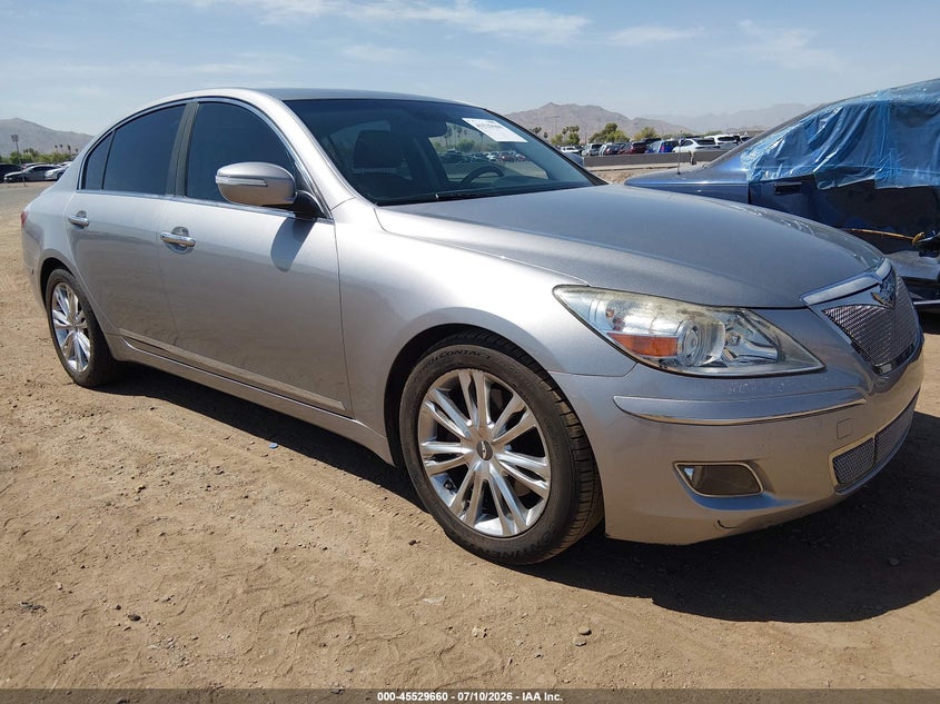 2010 Hyundai Genesis VIN KMHGC4DF4AU086298 IAAI salvage auction — NORMAL WEAR, Clear (Arizona), sold $25 on 2026-07-21 (photo 1)