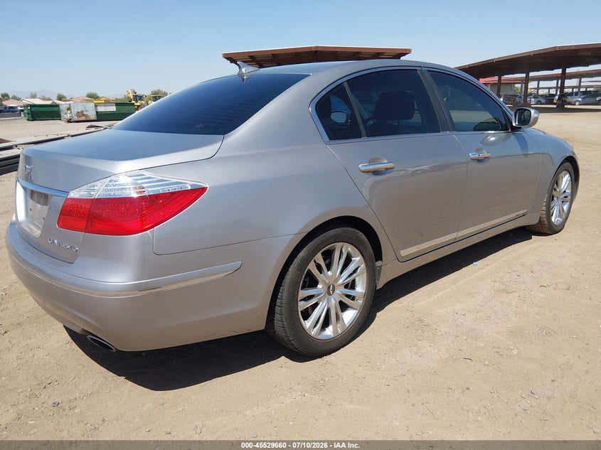 2010 Hyundai Genesis VIN KMHGC4DF4AU086298 IAAI salvage auction — NORMAL WEAR, Clear (Arizona), sold $25 on 2026-07-21 (photo 4)
