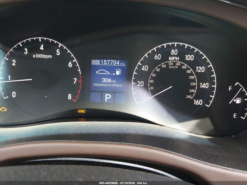 2010 Hyundai Genesis VIN KMHGC4DF4AU086298 IAAI salvage auction — NORMAL WEAR, Clear (Arizona), sold $25 on 2026-07-21 (photo 7)